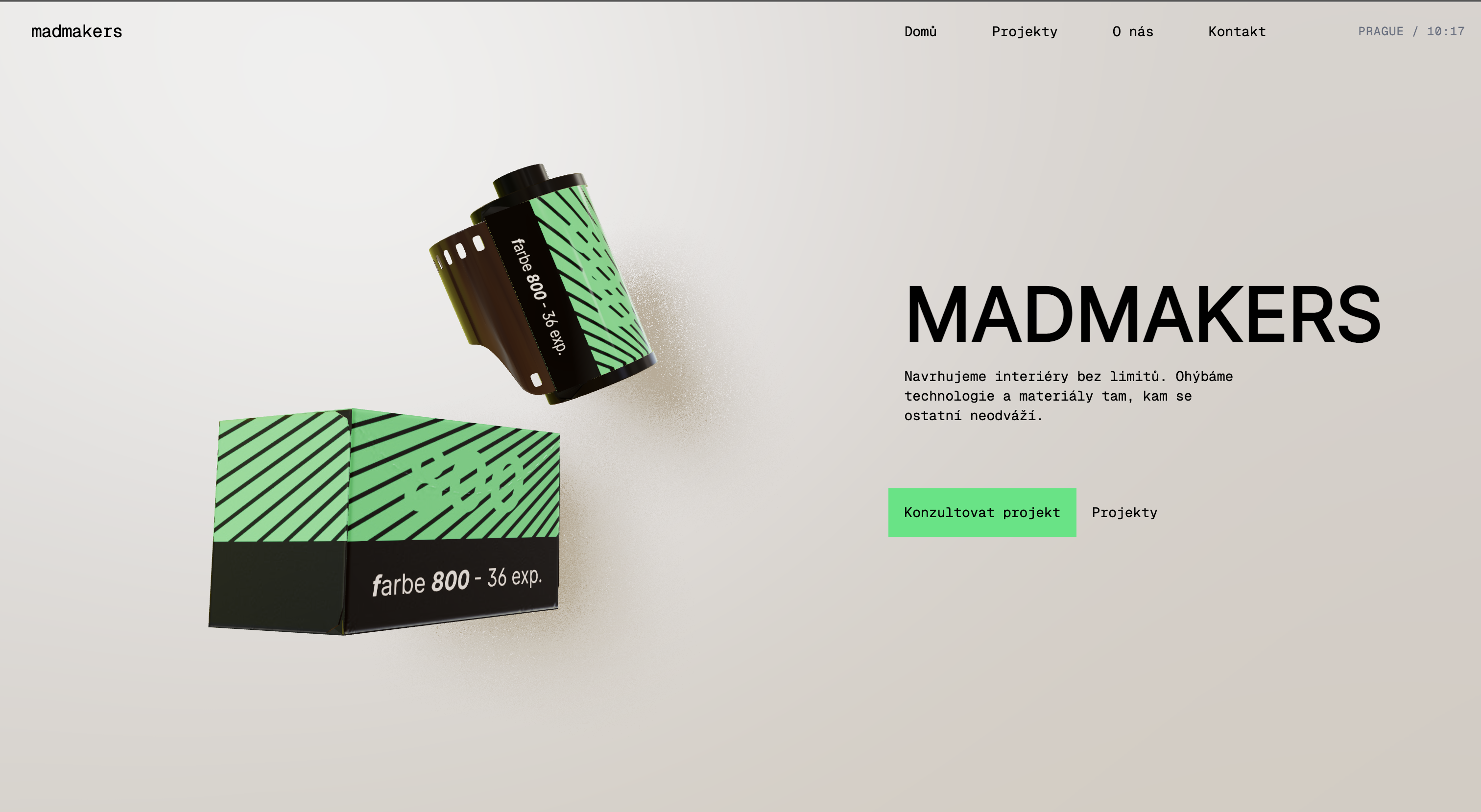 MadMakers Website mockup